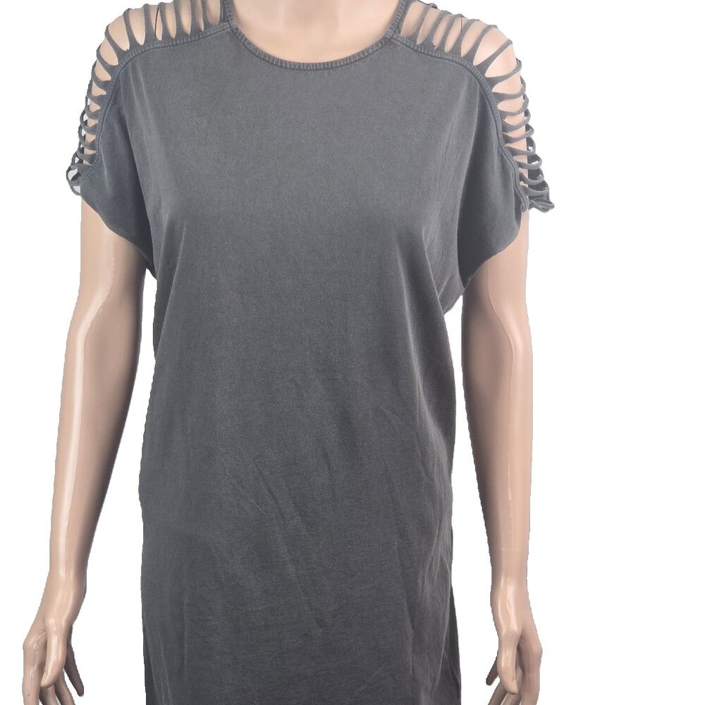 Allsaint's Slash Dress Grey M EUC